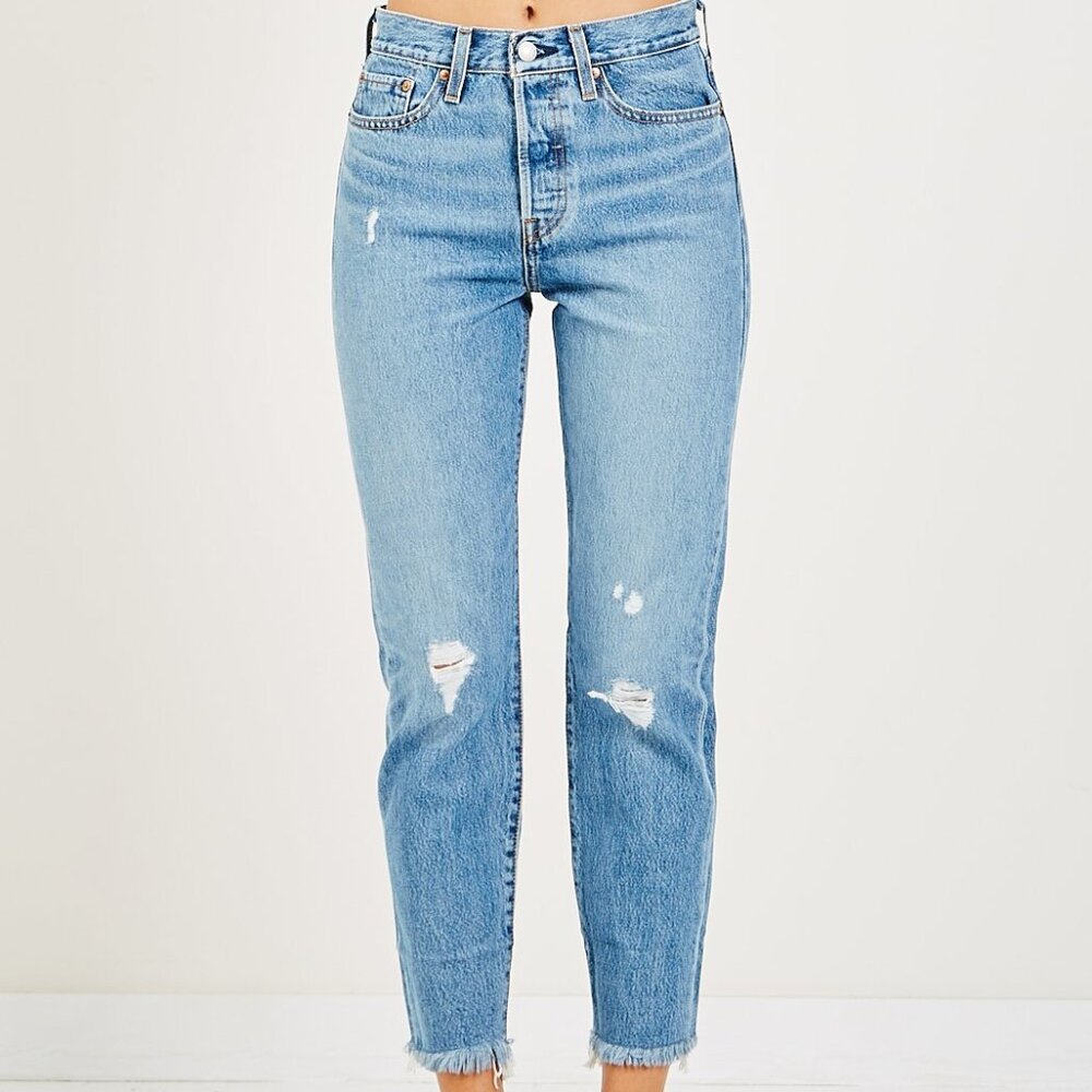 New Levi’s Premium Wedgie Fit Ankle Blue Jeans Size 29